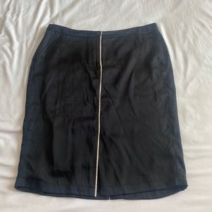 100% silk midi skirt